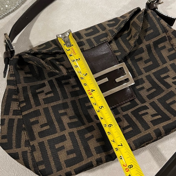 🖤🤎Fendi  Zucca Mama Baguette Double flat  🤎🖤 - Picture 13 of 14